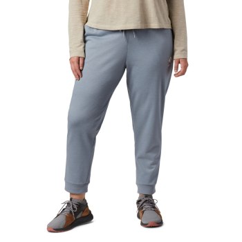 Columbia Ženske Hlače - Logo French Terry Jogger Plus Size Sive | EIAM-20189